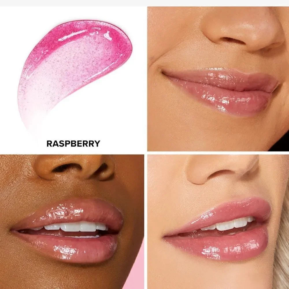 🌻 Too Faced Kissing Jelly Lip Oil Gloss Raspberry New Full Size